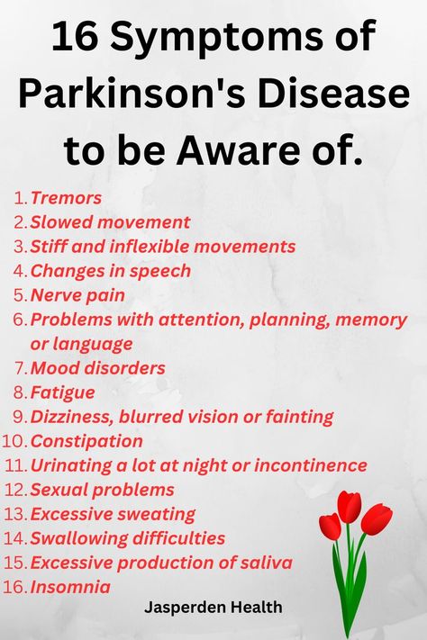 April is Parkinson's Disease Awareness Month. Check out this post for more information on this disease. Parkinsons Awareness Month, Parkinsons Awareness, Slow Movement, Excessive Sweating, Nerve Pain, Be Aware, Your Brain, Insomnia, Disease