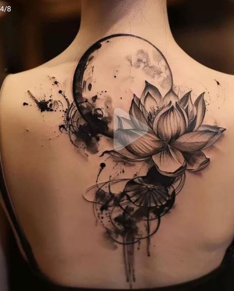 Sun And Moon Tattoo Color, Moon And Stars Tattoo Designs, Moon And Lotus Tattoo, Stars Tattoo Designs, Sun Moon And Stars Tattoo, Moon And Stars Tattoo, Lotus Tattoos, Sun And Moon Tattoo, Sun Tattoo Designs