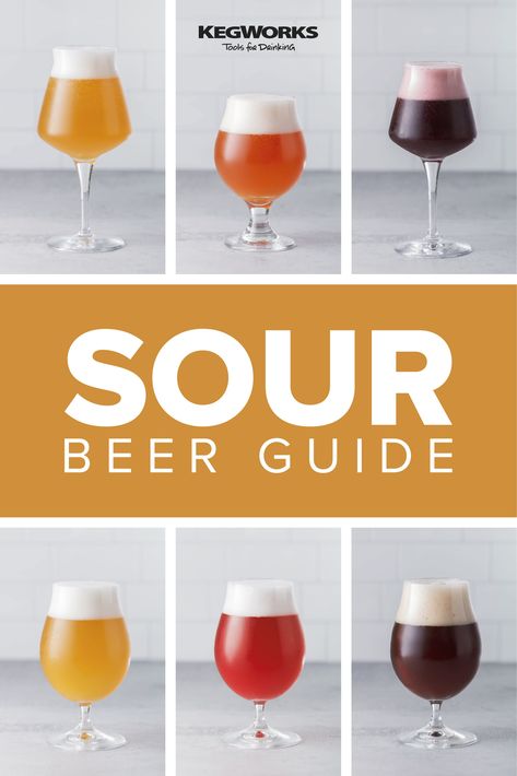 Sour beers have been around for centuries, but it feels like they’ve exploded in popularity in America over the last few years. Here's a guide to Sour Beer styles. Sour Beer Recipe, Beer Recipes Homebrew, Brewery Ideas, Beer Crafts, Pagan Holidays, Beer Types, Beer Guide, Home Brewing Equipment, Liquor Recipes