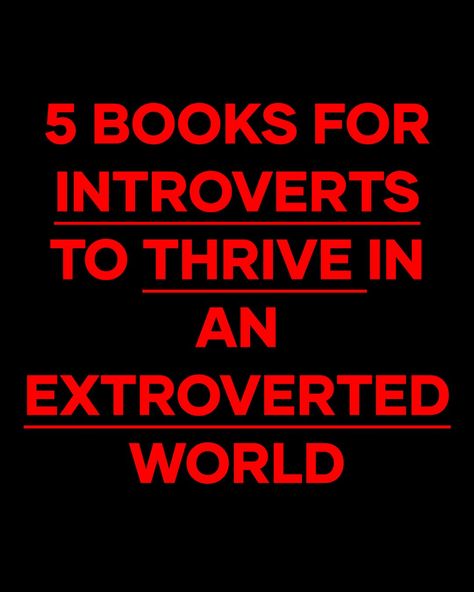 5 Books for Introverts to Thrive in an Extroverted World 1. “Quiet: The Power of Introverts in a World That Can’t Stop Talking” by Susan Cain – A groundbreaking book that explores the value of introverts and offers strategies for thriving in environments that favour extroversion. 2. “The Introvert Advantage: How to Thrive in an Extrovert World” by Marti Olsen Laney – This book provides insights into the unique strengths of introverts and offers practical tips for succeeding in work, relatio... Books For Introverts, Quiet The Power Of Introverts, Power Of Introverts, The Power Of Introverts, Susan Cain, Stop Talking, Books, Quick Saves