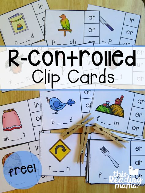 You’ll love these simple & FREE r-controlled clip cards if you’re looking for a simple way to practice those r-controlled vowel patterns! These are a part of my Self-Checking R-Controlled Clip Cards Pack. So, if you want even more, you can find them there. *This post contains affiliate links. **The free download link can be found towards the end of … R Controlled Vowels Activities, Free Phonics Activities, Vowel Patterns, Phonics Free, First Grade Phonics, Phonics Games, Read And Write, 2nd Grade Reading, First Grade Reading