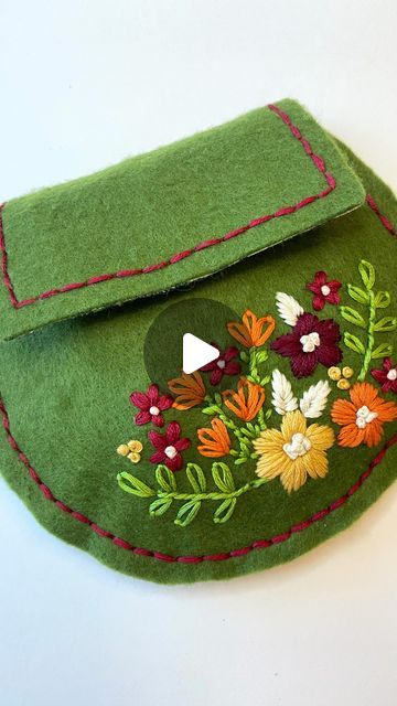 thistlesandrainbows | How cute is this little embroidered felt clutch!?! 

In the Fall, I’ll be teaching middle school and high school embroidery classes, so I’m... | Instagram Felt Clutch, School Embroidery, Summer Dreaming, Felt Creations, M Instagram, Embroidered Felt, Teaching Middle School, Summer Dream, In The Fall