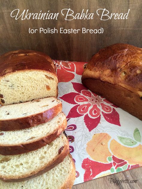 Ukrainian Dishes, Babka Bread, Polish Recipe, Easter Bread Recipe, Ukrainian Food, Polish Easter, Yeast Recipes, Babka Recipe, Polish Traditions