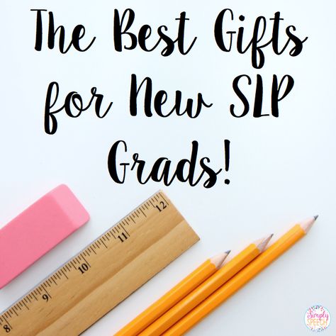 Simply Speech: The BEST Gifts for New SLP Grads! Slp Gifts, Caps And Gowns, Speech Language Pathologist Gifts, Speech Therapist Gift, Best Friend Christmas Gifts, School Speech Therapy, Slp Ideas, Slp Resources, Speech Path