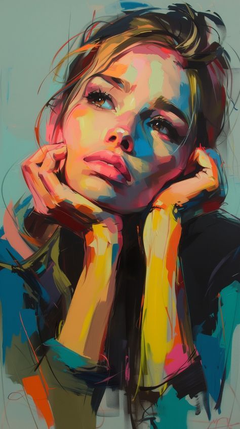 #BEAUTY, #RELATIONSHIPS #Fashion #Animals #Outfits #Winter Outfits #Animals Acrilic Paintings Portraits, Women Painting Acrylic, Portrait Painting Styles, Gouache Painting Portrait, Painting Portrait Acrylic, Colorful Portrait Painting, Magical Drawings, Acrylic Painting Portrait, Portrait Acrylic Painting