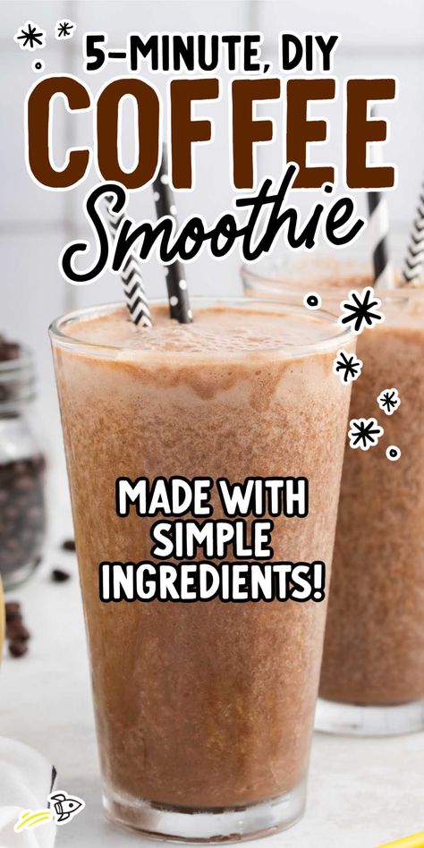 Creamy and delicious, our coffee smoothie is packed with yummy filling ingredients blended right along with your morning coffee. Coffee Banana Smoothie, Coffee Smoothie Recipes, Coffee Protein Shake, Cold Coffee Recipes, Banana Coffee, Coffee Treats, Creamy Smoothies, Smoothie Drink Recipes, Coffee Smoothie