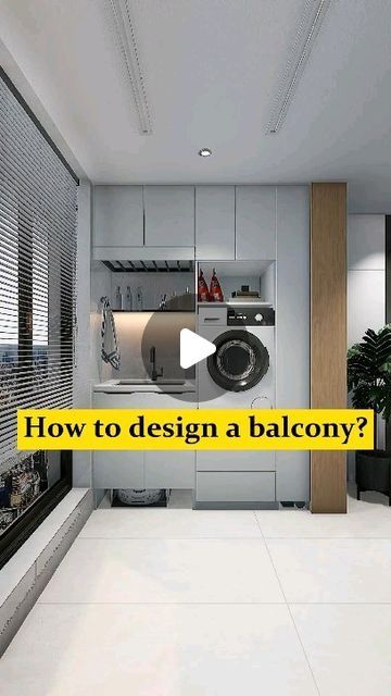 33K likes, 141 comments - aleadtrend on September 14, 2023: "How to design the balcony? #interiotdesign #designhome #designdservice #arquiteturadeinteriores #arquiteturaedesign #interiordesigner #interiordecorating #vrayrender #fyp #foryou #viral". Laundry At Balcony, Laundry Room Balcony, Balcony Laundry Ideas, Big Balcony Ideas, Outdoor Laundry Rooms, Hidden Laundry, Big Balcony, Rooftop Design, Laundry Area