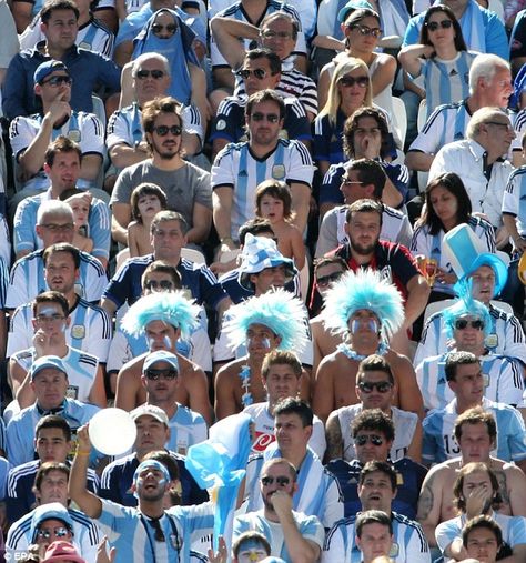 Blue & white: Argentina fans watching on Switzerland Photos, Argentina Fans, Argentina Team, Argentina Football, Football Wallpapers, Football Funny, Football Wallpaper, Fifa World Cup, Football Fans