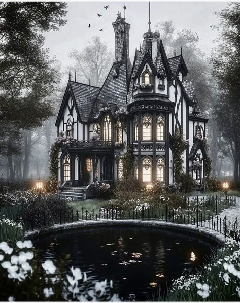 Gothic Manor Exterior, Goth House Exterior, Manor Exterior, Gothic Manor, Goth Houses, Goth Home, House Exterior, Dream House, California