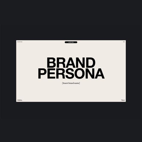 Brand Persona Brand Persona, Brand Archetypes, Branding Template, See More, Persona, Branding