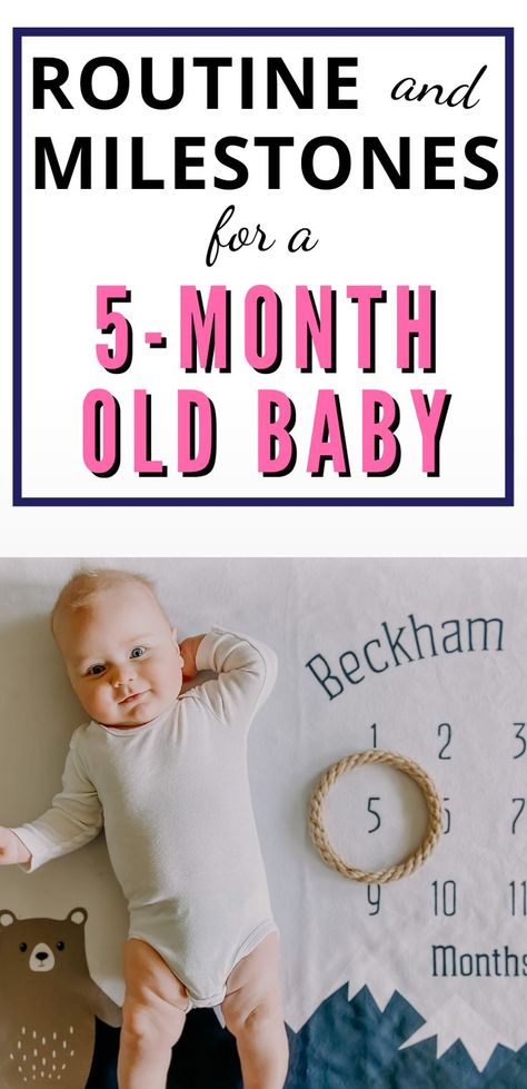 5 Month Schedule, 5 Month Milestones, 5 Month Old Milestones, 5 Month Old Schedule, 5 Month Baby Milestones, Baby Birthday Quotes, Month Milestones, Moms On Call, 5 Month Baby