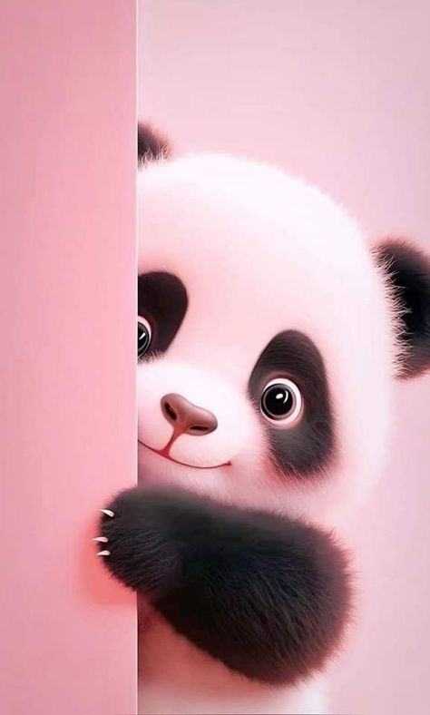 Templates Wallpaper, Panda Wallpaper Iphone, Panda Bears Wallpaper, Panda Pink, Cute Panda Cartoon, Symbol Of Wealth, Cute Owls Wallpaper, Painting Cute, Cute Mobile Wallpapers