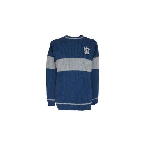 Ravenclaw quidditch player via Polyvore featuring sweaters Ravenclaw Sweater, Ravenclaw Quidditch, Harry Potter Quidditch, Ravenclaw House, Harry Potter Films, Ravenclaw, Sweater Outfits, Varsity Jacket, Harry Potter