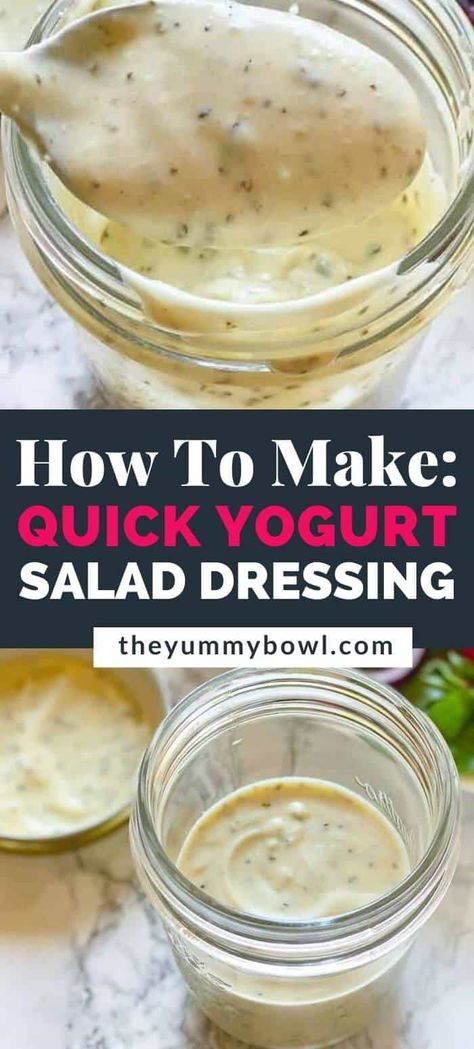 Make easy and quick 5 minute Greek Yogurt Herb Dressing for salads, roasted vegetables, sandwiches and many more other dishes. The taste of this Creamy Dressing is so luxurious that you’ll love adding it to many of your recipes as it instantly brightens any dish. Greek Yogurt Dressing Recipes, Greek Yogurt Salad, Yogurt Salad Dressing, Herb Dressing Recipe, Greek Yogurt Salad Dressing, Healthy Dressing Recipes, Yogurt Salad, Greek Yogurt Dressing, Herb Dressing