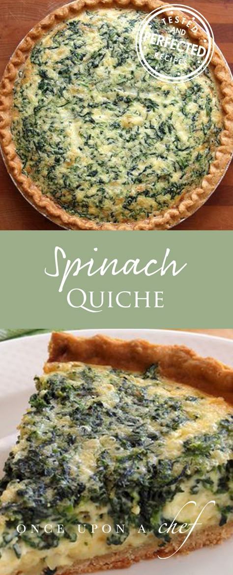 Quiche Spinach, Plats Healthy, Quiche Recipes Easy, Spinach Quiche, Breakfast Quiche, Savory Pies, Egg Dishes, Think Food, Quiche Recipes