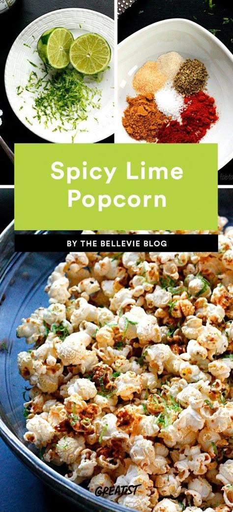 Spicy Popcorn Recipes, Popcorn Recipes Savory, Popcorn Seasoning Recipes, Gourmet Popcorn Recipes, Lime Popcorn, Flavored Popcorn Recipes, Recipes For Parties, Spicy Popcorn, Popcorn Recipes Easy