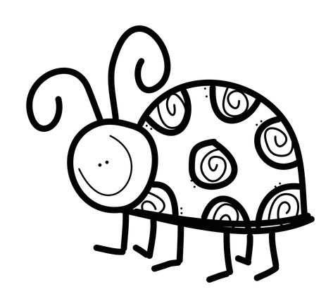 Ants Coloring Pages, Bug Coloring Pages Free Printable, Bugs Coloring Pages, Insect Coloring Pages Free Printable, Ladybug Clipart Black And White, Kindergarten Coloring Pages, Preschool Coloring Pages, Preschool Activities Toddler, Image Svg