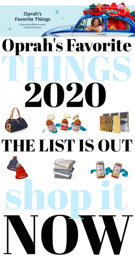 Oprah's Favorite Things list is OUT and it's a good one!! Shop the Oprah's Favorite Things 2020 line up now before items sell out. These are always the "it" gifts of the season, and there are some great one's on her list this year: food products, fashion, beauty ... something for literally everyone on your list! This year, Oprah is highlighting Black small business owners and there are so many wonderful products and brands represented. Shop now, Oprah's gift picks tend to go fast!! Oprahs Favorite Things 2022, Oprah’s Favorite Things 2022, Black Small Business, Creative Christmas Crafts, Oprahs Favorite Things, She Loves You, Food Products, Black Business, Travel Writer