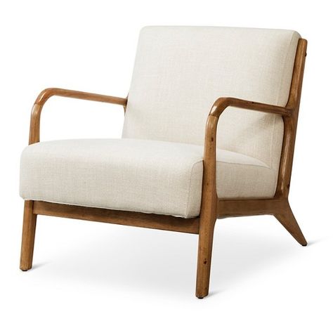 Rodney Wood Arm Chair - Threshold : Target Lounge Chairs Living Room, Wood Arm Chair, Arm Chairs Living Room, Accent Chairs For Living Room, Small Living, Arm Chair, Modern Chairs, Living Room Chairs, Chair And Ottoman