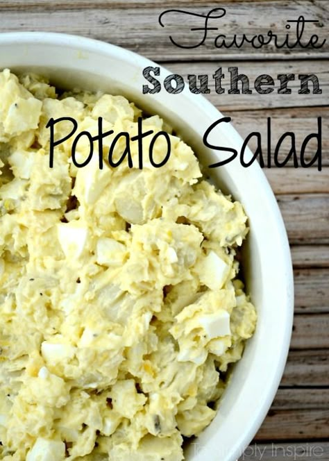 Favorite Southern Potato Salad – just like my grandmother used to make Southern Potato Salad Recipe, Canned Milk, Southern Style Potato Salad, Southern Potato Salad, Potatoe Salad, Creamy Recipes, Potato Salad Recipe, Thrifty Thursday, Miracle Whip