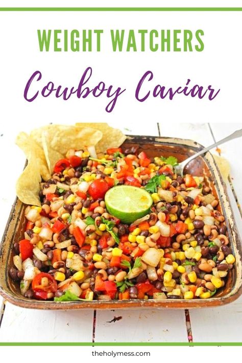 Weight Watchers cowboy caviar Weight Watchers Cowboy Caviar, Ranch Vegetable Dip Recipe, Weight Watchers Appetizers, Vegetable Dip Recipe, Cowboy Caviar Recipe, Healthy Beans, Caviar Recipes, Healthy Potato Recipes, Cowboy Caviar