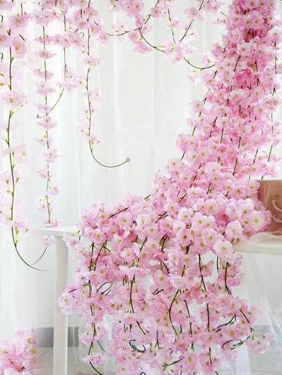 Shop Vases, Artificial Flowers | Trendy Home Decor | SHEIN USA Vine Decoration, Bridal Decorations, Hanging Vines, Hari Valentine, Hanging Garland, Sakura Flower, Cherry Blossom Flowers, Hanging Flowers, Garland Wedding