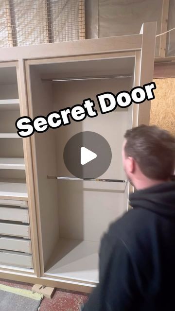 Wardrobe With Secret Door, Concealed Cabinet Design, Cabinet With Secret Compartment, Secret Vault Room, Secret Room Wardrobe, Secret Door In Wardrobe, Hidden Storage Closet, Hidden Safe Ideas In Closet, Secret Wardrobe Closets