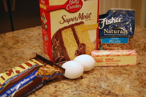 Butter Brickle Cookies. Use Butter Pecan Cake Mix instead of Yellow. Best cookie I've ever eaten! Cake Mix Add Ins, Brickle Cookies, Butter Brickle, Butter Pecan Cake, Butter Pecan Cookies, Homemade Pudding, Toffee Cookies, Cake Mix Cookie Recipes, Double Chocolate Chip Cookies