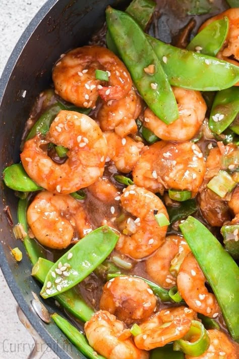 Stir Fry With Snow Peas, Shrimp Stir Fry Recipe, Snow Peas Recipe, Stir Fry Shrimp Recipes, Shrimp Stir Fry, Shrimp Recipes Healthy, Shrimp And Asparagus, Stir Fry Recipe, Healthy Shrimp