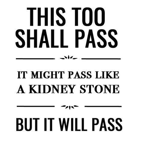 Elephant Journal Quotes, This Too Shall Pass Quote, Passing Quotes, Stone Quotes, Kidney Stone, This Too Shall Pass, 10th Quotes, Three Words, Life Humor