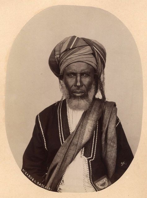 Sheik Mubarak Bin Rashid Bin Salim Al-Mazrui - Chief Of Gazi (1880s) Tanganiyka. Knowledge Of Self, Caucasian Race, Native Beauty, Sultan Qaboos, Semitic Languages, African Royalty, Afrique Art, Art People, African People