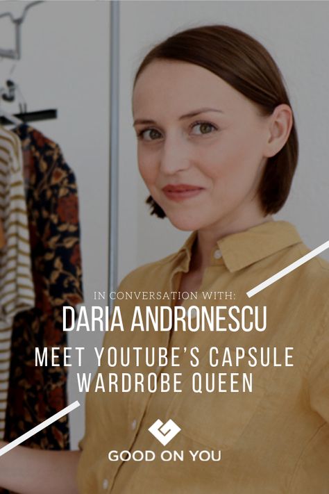 Wardrobe By Dulcinea, History Bounding Capsule Wardrobe, Historybounding Capsule Wardrobe, Padme Amidala Wardrobe, Wonder Wardrobe Daria Andronescu, Daria Andronescu, Clothing Guide, Youtube Stars, Ethical Fashion