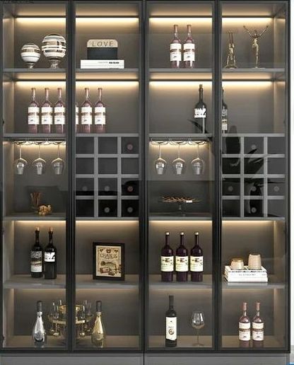 Luxury Wine Cabinet Modern Simple Living Room Cabinet Wall Cabinet Glass High-end Display Cabinet Household Small Lockers - Bar & Wine Cabinets - AliExpress Wine Cabinet Display, Tall Wine Cabinet, Small Lockers, Modern Simple Living Room, Display Cabinet Design, Living Room Cabinet, Cabinet Modern, Room Cabinet, Cabinet Glass