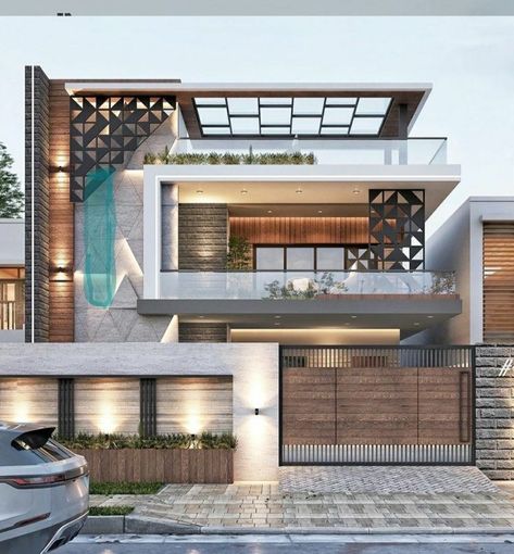 Small House Elevation Design Modern, Balcony Elevation Design, Balcony Elevation, Residence Elevation, Home Front Elevation, House Elevations, Urbanism Architecture, House Structure Design, Plan Elevation