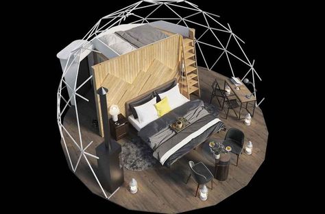 Geodesic Tent, Igloo House, Brownstone Homes, Geodesic Dome Homes, Glamping Resorts, Shed Home, Bubble Tent, Dome Home, Hotel Plan