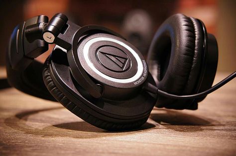 Audio Technica ATH-M50 Headphones Photography, Audio Technica Headphones, Spring 23, Audio Technica, Music Studio, Beats Headphones, Over Ear Headphones, In Ear Headphones, Speaker