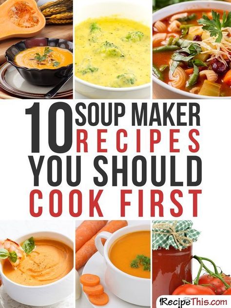 Soup Maker Recipes | Top 10 Soup Maker Recipes You Should Cook First from http://RecipeThis.com Soup Maker Recipes Morphy Richards, Morphy Richards Soup Maker, Blender Soup, Soup Maker Recipes, Boiled Chicken Breast, Soup Maker, Morphy Richards, Australia Food, Best Gluten Free Recipes