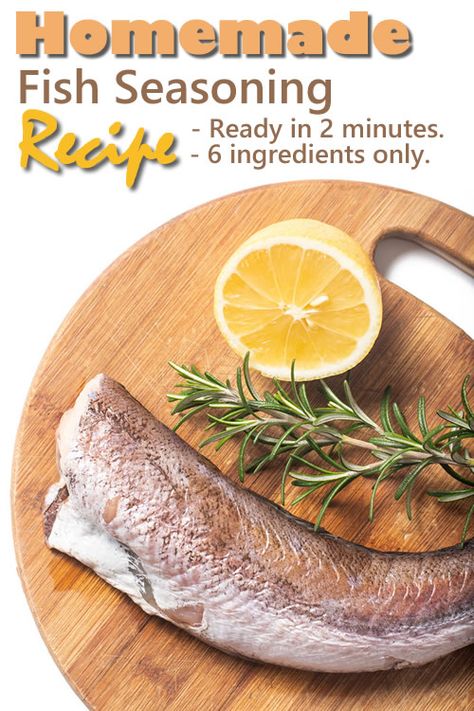 Homemade Fish Seasoning Recipe - ready in 2 minutes... #homemade #fish #fishrecipes #seasoning #mixes #blends #spices #homestead #homesteading