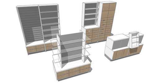 Stationery Display, Jewelry Museum, Clothing Store Interior, Architecture Concept Diagram, Sketchup Model, Shop Equipment, 3d Warehouse, Store Interior, Facade Design