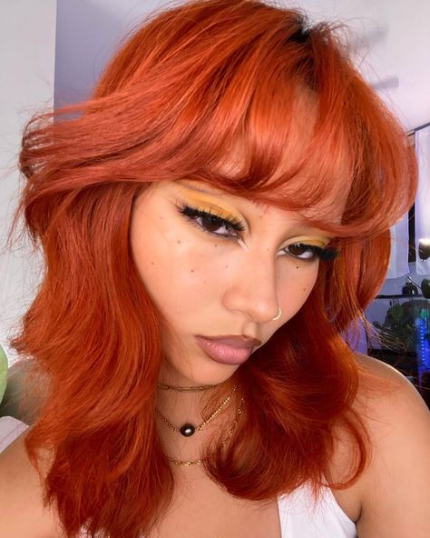 leia (@artdr3am) • Instagram photos and videos Coral Red Hair, Orange And Pink Hair, Monster High Hair, Coral Hair, Hair Orange, High Hair, Under The Influence, Orange And Pink, Coral Red