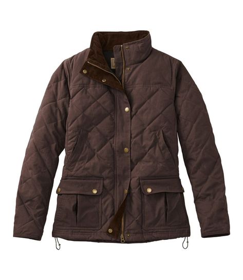 Women's L.L.Bean Upcountry Waxed-Cotton Down Jacket | Insulated Jackets at L.L.Bean Casual Fall Jackets For Women, Light Winter Jacket, Women’s Fall Jackets, Everyday Jacket For Women, Barn Jackets For Women, Fall Jackets For Women Casual, Money British, Equestrian Jacket, Twilight Outfits