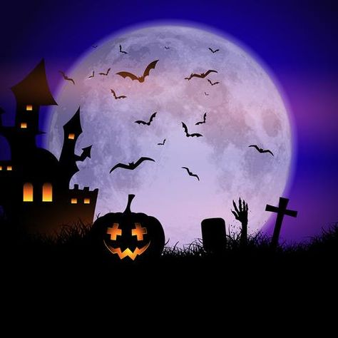 Fundo assustador de dia das bruxas Painel Halloween, Halloween Live Wallpaper, Spooky Background, Creepy Backgrounds, Invitation Halloween, Halloween Templates, Halloween Background, Halloween Moon, Silhouette Painting