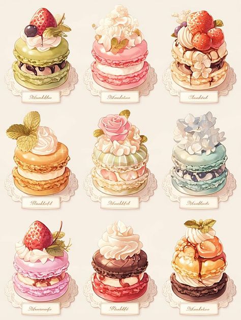 Pics Of Celebrities, Time Waits For No One, Famous Artworks, Photoshop Fails, Desserts Drawing, Dessert Illustration, 귀여운 음식 그림, Foodie Art, Food Artwork