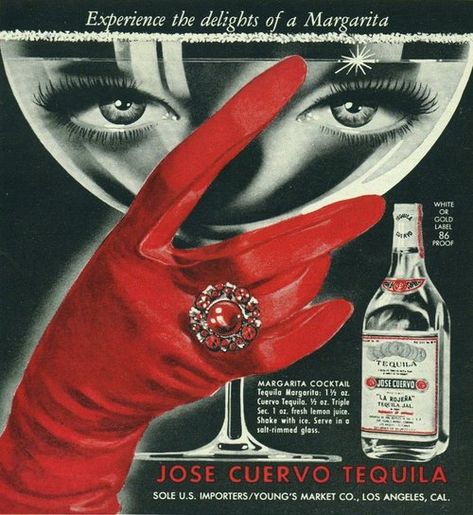 Cuervo Tequila, Tequila Margarita, Margarita Cocktail, Bar Art, Gold Labels, Photo Instagram, Wine And Spirits, Vintage Ads, Vintage Advertisements