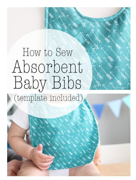 How to Sew very Absorbent Homemade Bibs Homemade Baby Blankets, Sewing Gifts For Kids, Holiday Hand Towels, Baby Bibs Patterns, Sewing For Baby, Baby Sewing Projects, Beginner Sewing Projects Easy, Baby Sewing Patterns, Sewing Projects For Kids