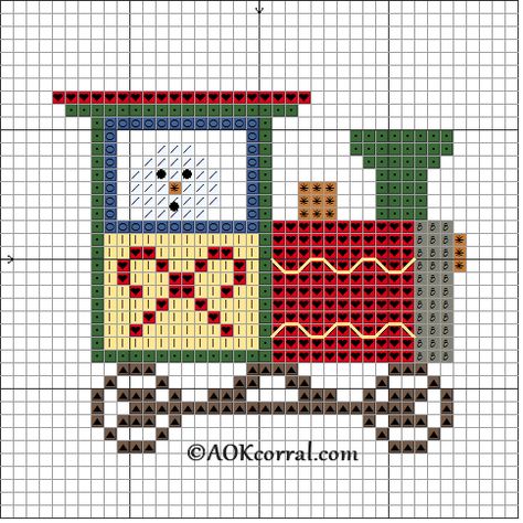 Cross Stitch Christmas Train Snowman Christmas Train Cross Stitch, Train Cross Stitch Pattern Free, Cross Stitch Train, Train Cross Stitch Pattern, Cross Stitch Christmas Stockings, Embroidery Tips, Xmas Cross Stitch, Just Cross Stitch, Cross Stitch Christmas