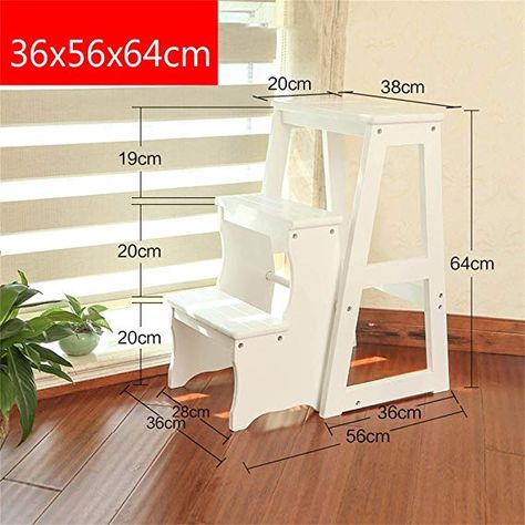 Tread Stool Heavy Duty Step Stool 2 Steps Wooden Ladder Portable Folding Chair Household Stair Chair Stepladder Widened Stool for Kids/Adults,Height 64cm: Amazon.ca: Gateway Old Paper Background, Duplex Design, Wood Ladder, Kid Closet, Wooden Ladder, Gold Decor, Folding Chair, Step Stool, Loft Bed