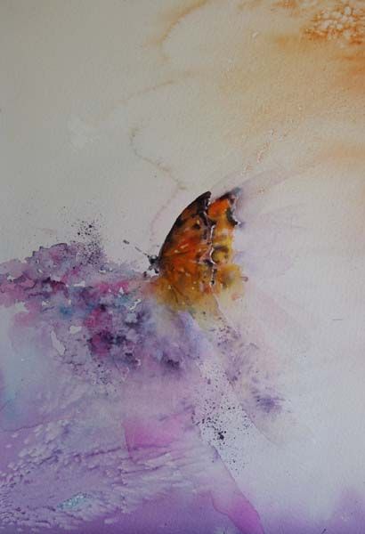 Angel Wings Watercolor Painting, Watercolour Butterfly, Jean Haines, Watercolor Angel, Loose Watercolor Paintings, Angels Wings, Wings Butterfly, Painting Animals, Passion For Life