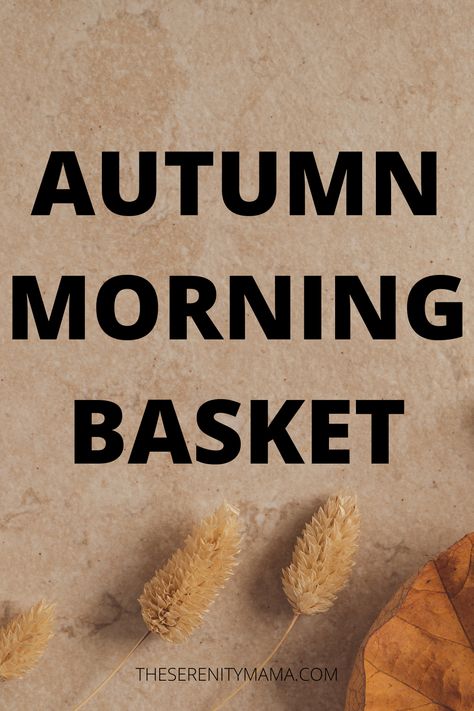 Autumn morning basket. Homeschool morning basket. Secular homeschool. Secular homeschool morning basket. Waldorf homeschool. Waldorf homeschool morning basket. Waldorf morning basket. Circle time morning basket. Autumn. Fall morning basket. Autumn morning basket for homeschool. Waldorf Morning Basket, Themed Morning Basket, September Morning Basket, Morning Basket For Adults, Morning Basket, Autumn Morning, Waldorf Inspired