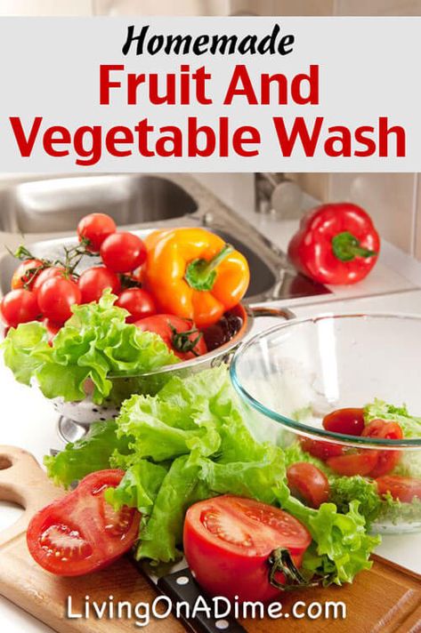 Homemade Fruit And Vegetable Wash Recipe Vegetable Wash Recipe, Wash Fruits And Vegetables, Homemade Cleaning Wipes, Vegetable Wash, Homemade Cleaners Recipes, Fruit And Vegetable Wash, Dry Mixes, Homemade Cleaners, Homemade Cleaning